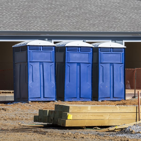 is there a specific order in which to place multiple portable restrooms in Forestville